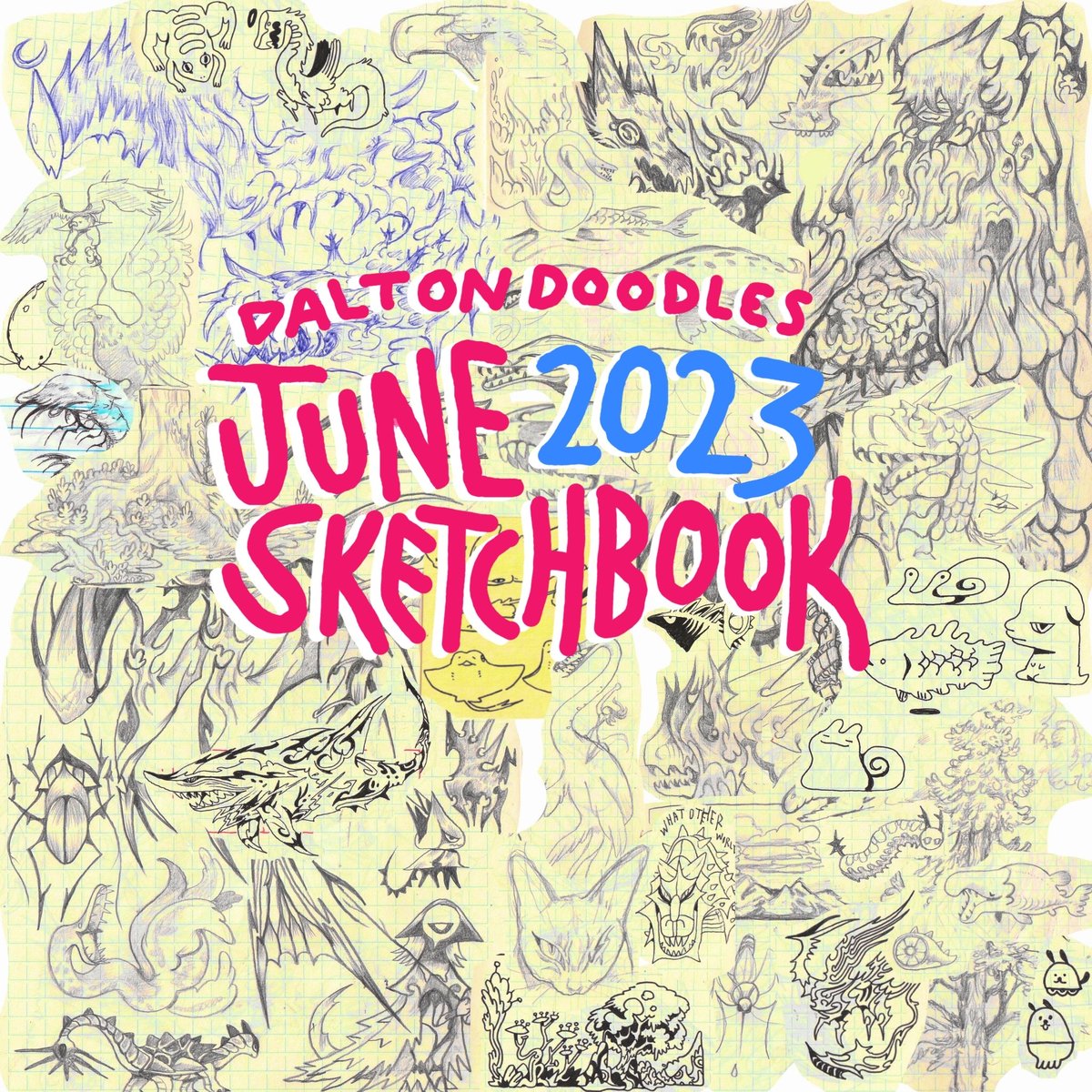 June 2023 Sketchbook (Digital PDF) Dalton Doodles Online Shop