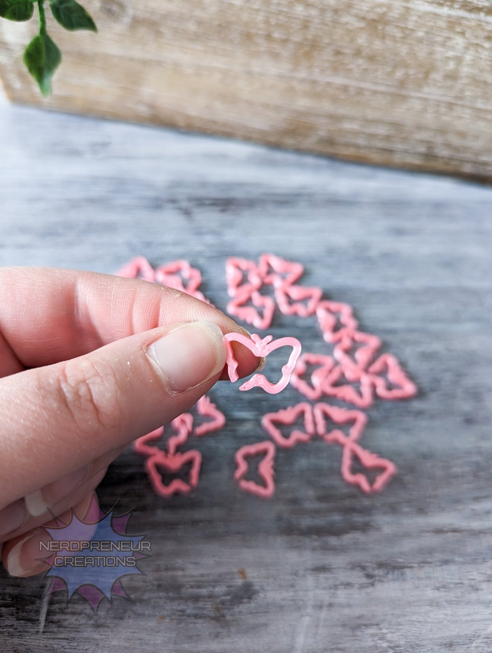 Image of 12 Pack Butterfly Stitch Markers - 3D Printed Progress Keepers for Crochet and Knitting