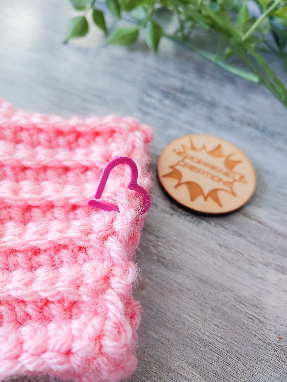 Image of 12 Pack Heart Stitch Markers - 3D Printed Progress Keepers for Crochet and Knitting