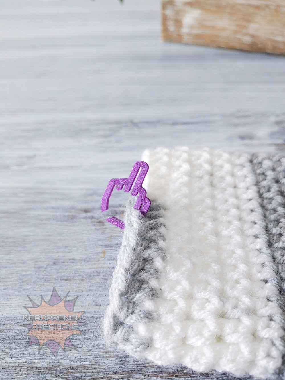Image of 12 Pack "Number One" Stitch Markers - Middle Finger 3D Printed