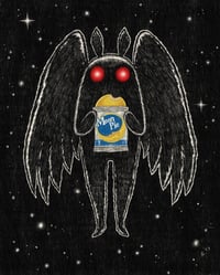 Image 1 of moon pie mothman print 