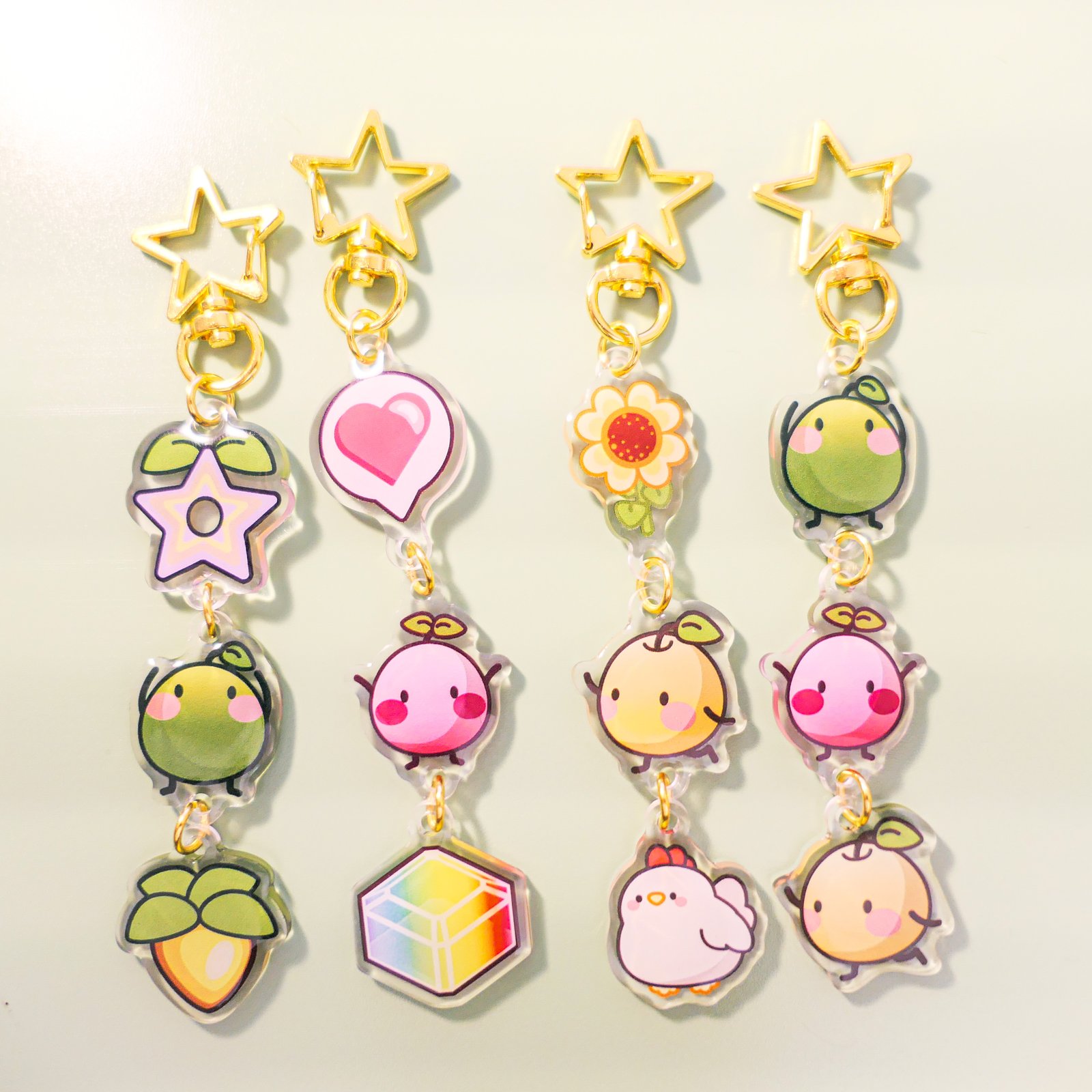 Farmer Linked Keychains | Lee Bee Arts