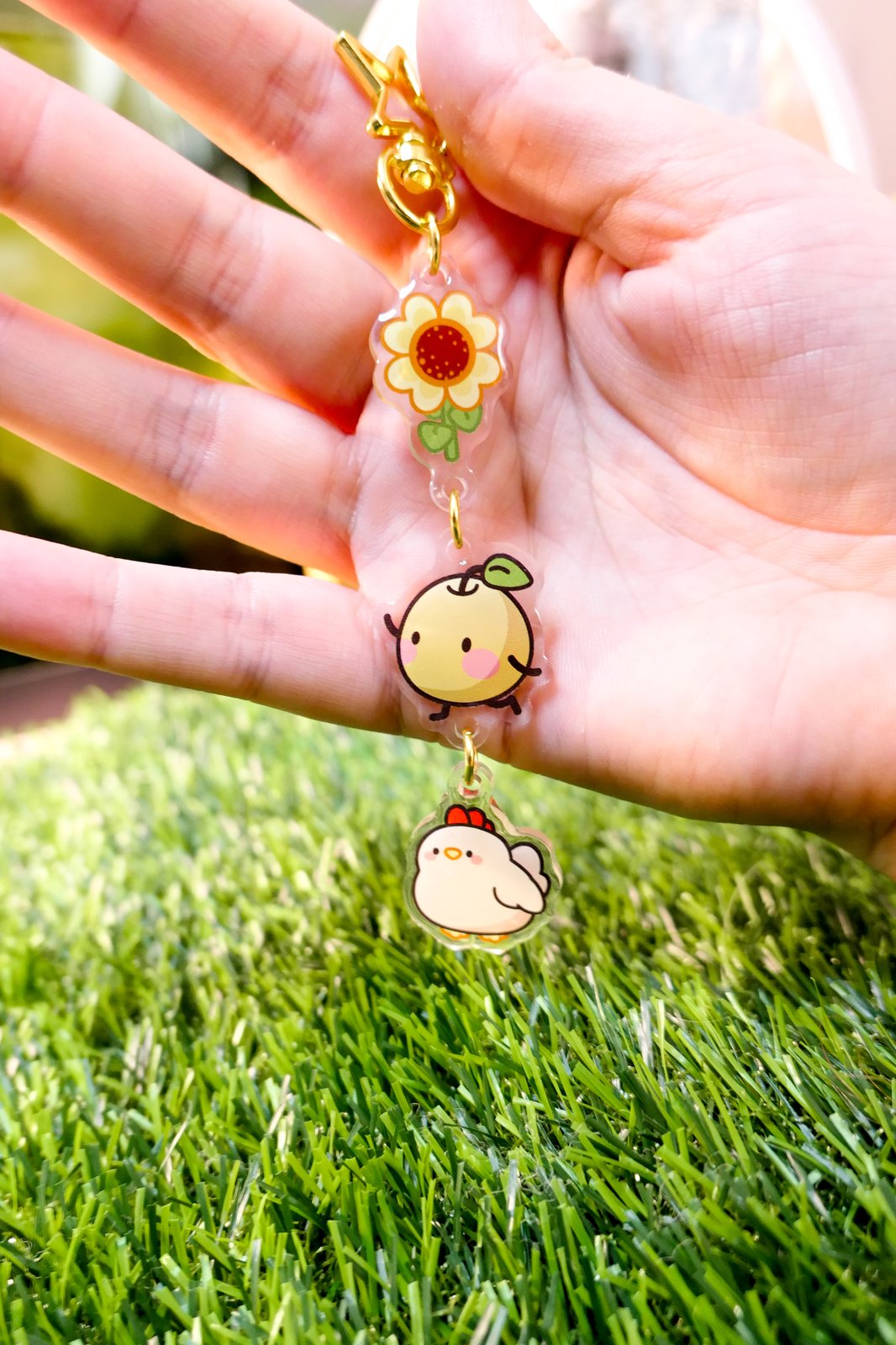 Farmer Linked Keychains | Lee Bee Arts