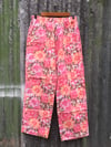 Reduced - Original Longs S (10) Peachy Pink Floral