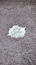 TheSoleMan Pin - Grey, Black (w/green glitter), White