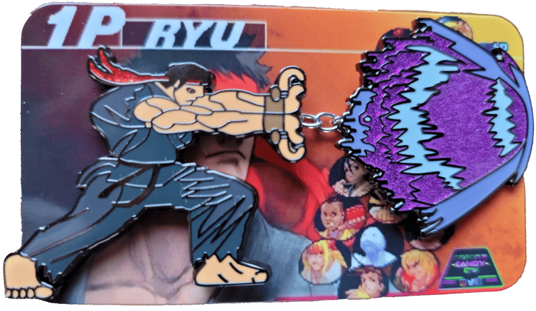 Ryu Street Fighter 2 Hard Enamel Pin Arcade Gaming Badge Sega 