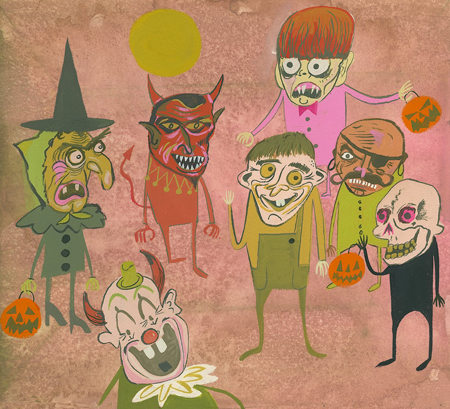 Image of Topstone Halloween Party. Limited edition print.