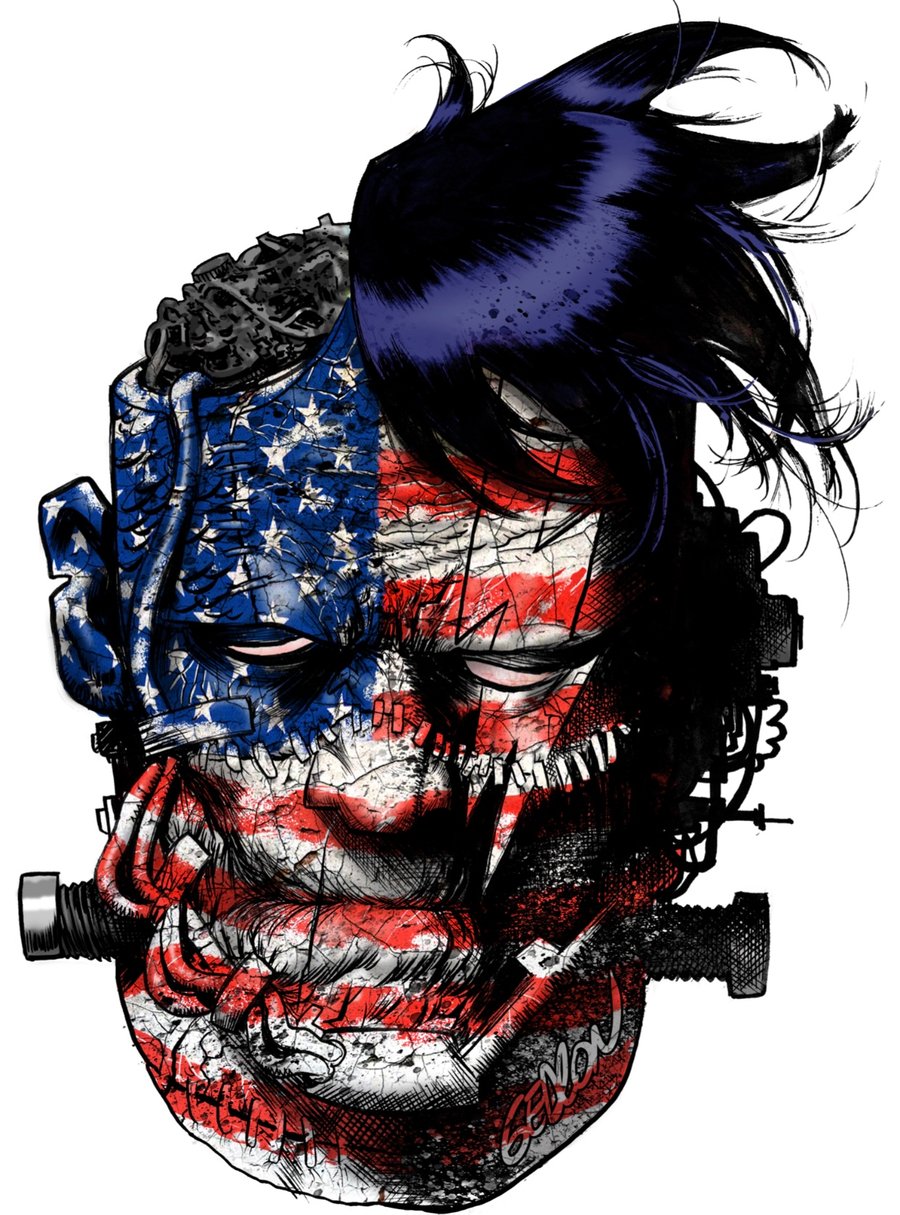 Image of American Monster (Sticker) by Juan Gedeon