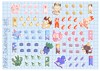Image 1 of Pokémon Bullet journaling sticker set!