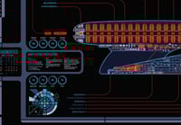 Image 4 of USS Enterprise 1701-D (Picard LCARS 2.0) Large Panel Print