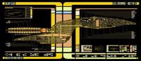 Image 2 of USS Enterprise 1701-D (modern Yellow) Large Panel Print