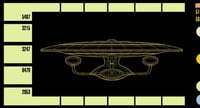 Image 3 of USS Enterprise 1701-D (modern Yellow) Large Panel Print