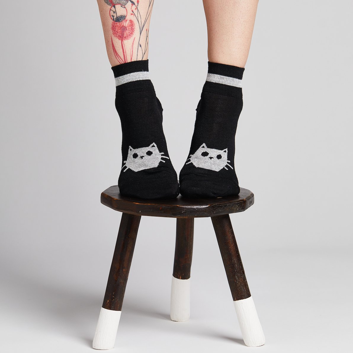 Chaussettes en lin T te de Chat C l bre FANTOME we are nothing