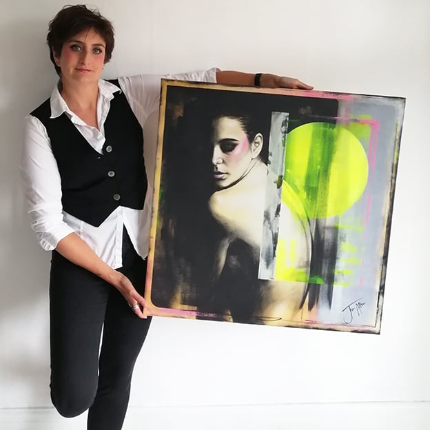 Original Painting<BR>'Luna Blush'