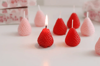 Small Strawberry Candle