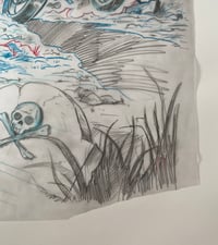 Image 2 of MTG Reassembling Skeleton card - pencil sketch