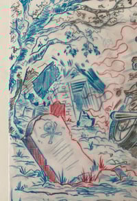 Image 5 of MTG Reassembling Skeleton card - pencil sketch