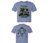 Paradise '23 light blue/gray tee shirt