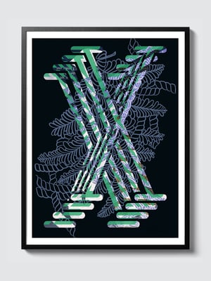 LETTER X – BLACK > 12 x 18 high-end print – numbered and signed – 3 sizes available 