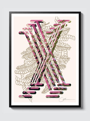 LETTER X – WHITE > 12 x 18 high-end print – numbered and signed – 3 sizes available 
