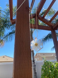 Image 2 of Elegant Dried Pressed Flower Necklace.