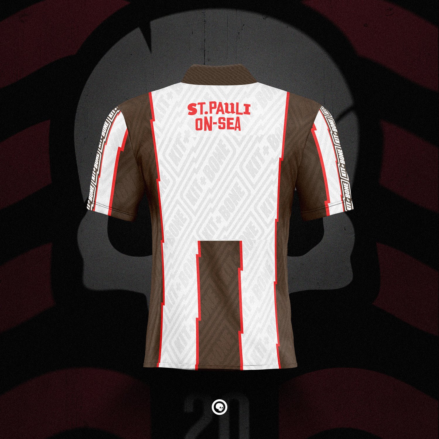 Image of St Pauli On-Sea Home Shirt - Short Sleeves