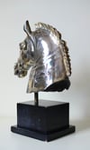 Silver plated vintage Equestrian bust of a horse, after Classical Antiquity