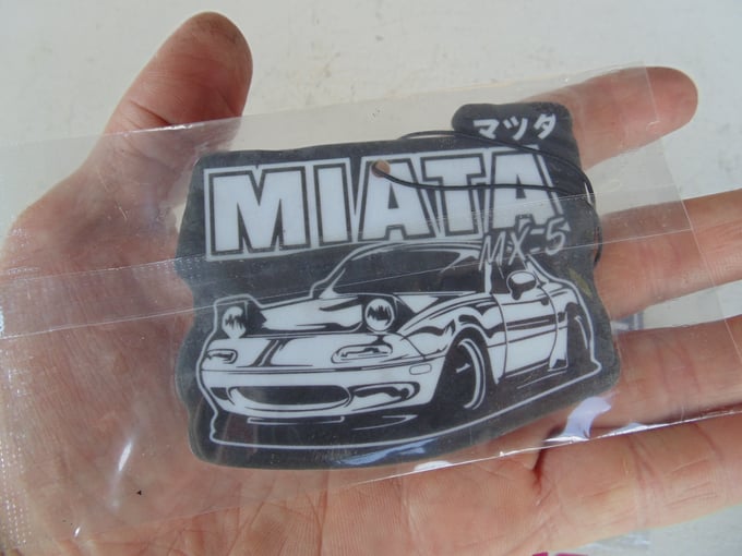 Image of Miata Air Freshener - MIATA shaped - Vanilla or New Car scent