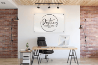 Image 1 of Destiny Derma Custom Acrylic sign W/ Install-Deposit