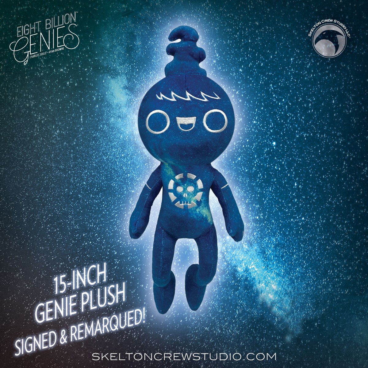 Eight Billion Genies Limited Edition Signed and Remarqued Genie Plush