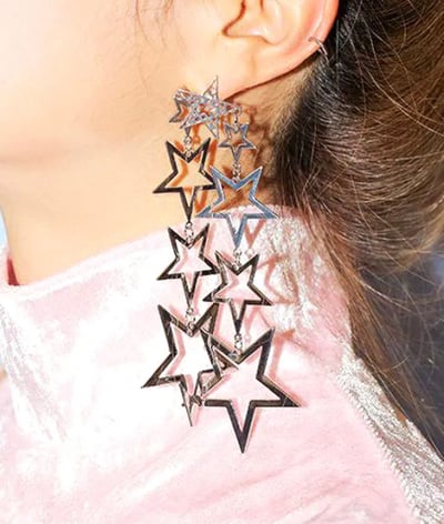 Image of Cascading Star Earrings