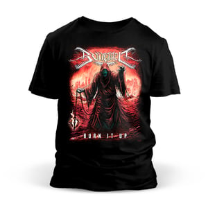 Image of Bulletbelt "Burn It Up" (2023) LP & T-Shirt Bundle