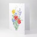Booming Poppy Plantable Card - Seed Paper with Watercolor Poppies and Wildflowers