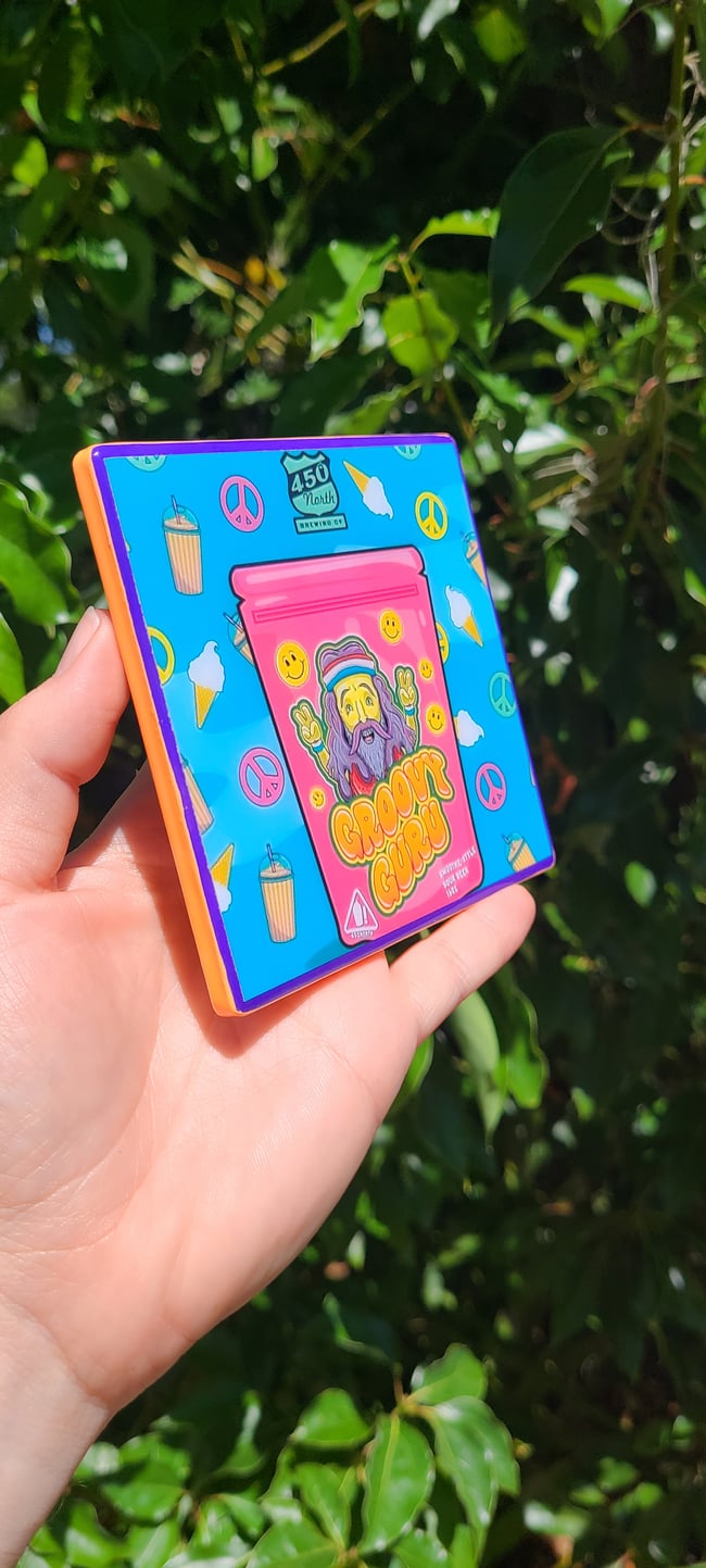 450 North Brewing "Groovy Guru" Craft Coaster