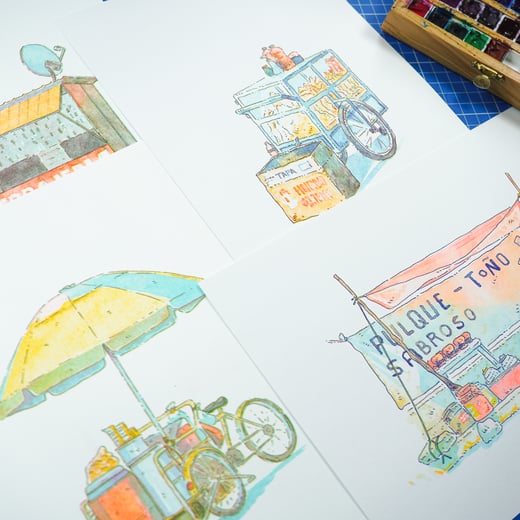 4 Pack Ambulantes - Riso Prints