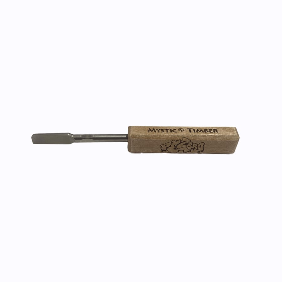 Image of Mystic Timber/PezBro Maple Dab Tool with Titanium Blade Style Tip