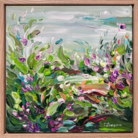 Image 5 of Winter flowers by the stream - 30x30cm + FRAME