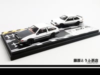 Image 1 of 1:64 Toyota AE86 Zenki Hatch & Toyota AE86 Kouki Coupe Diecast Model Car