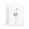 Flamingo Fun: Pink Flamingo Birthday Card - Tropical Birthday Greeting - Pink Flamingo Art