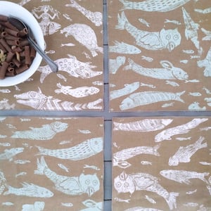 Persian Sea Creatures Placemats - Earth Edition