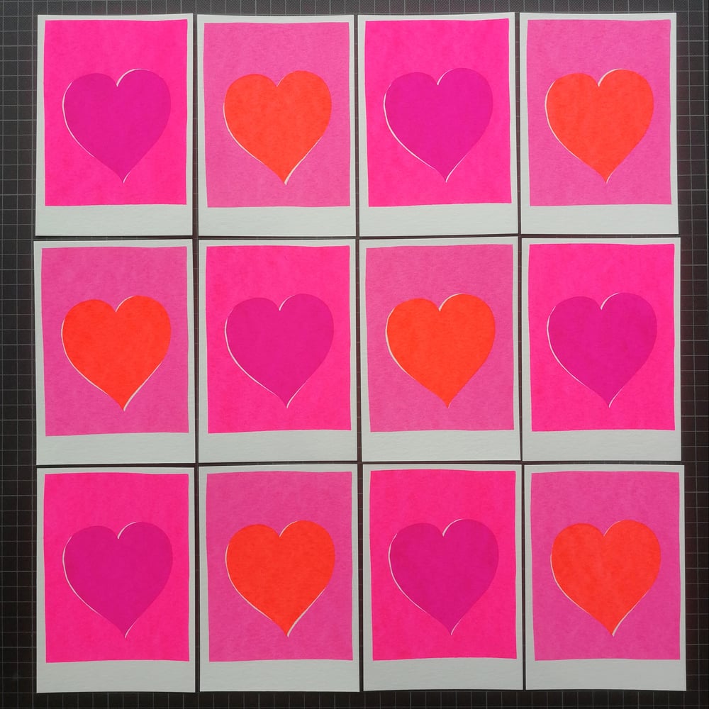 "HEARTS" CARDS <br>(post cards)