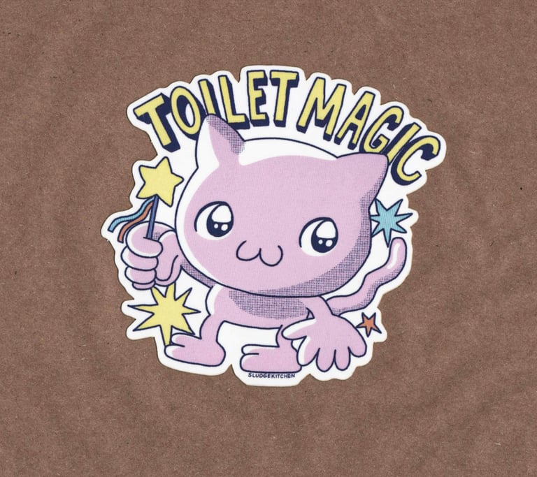 Toilet Magic Sticker