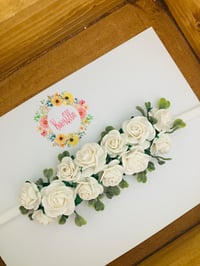 Image 2 of Ivy white headband 