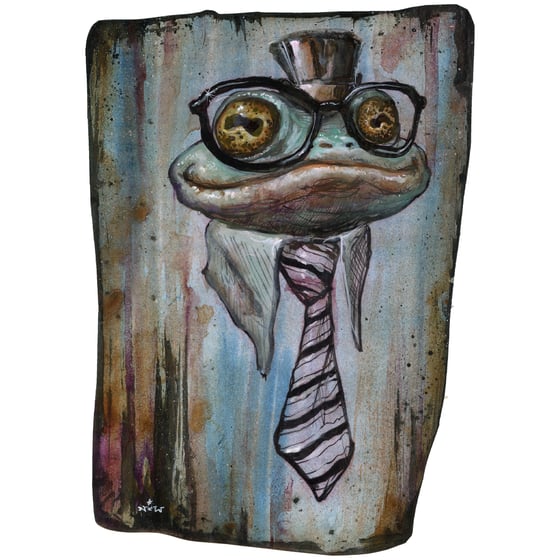 Image of Businesstyme Froggo original painting