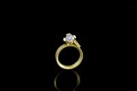 Image 5 of Contemporary gold ring set with salt and pepper diamonds