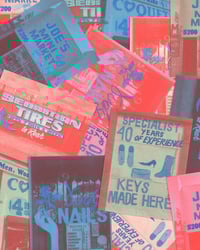 Image 3 of PRE-ORDER Photo book "Hand painted in L.A.: Some Los Angeles signs"  + 5 riso prints