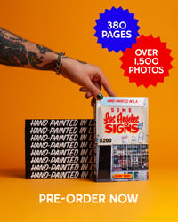Image 5 of PRE-ORDER Photo book "Hand painted in L.A.: Some Los Angeles signs"  + 5 riso prints