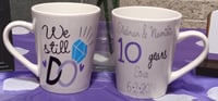 Personalized Double-Sided Anniversary Mug Set