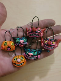 Image 5 of Old Scratch - Trick or Treat Bucket earrings 