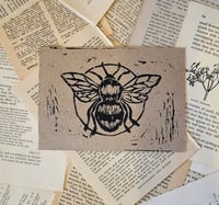 Image 1 of  Bee and Butterfly Lino Prints